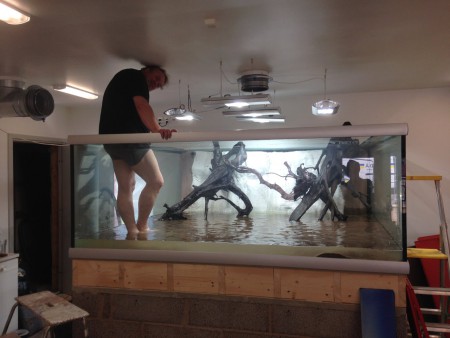 Inpassning av hålen för utblåsrören och sneakpeak av hur det kan bli ;)